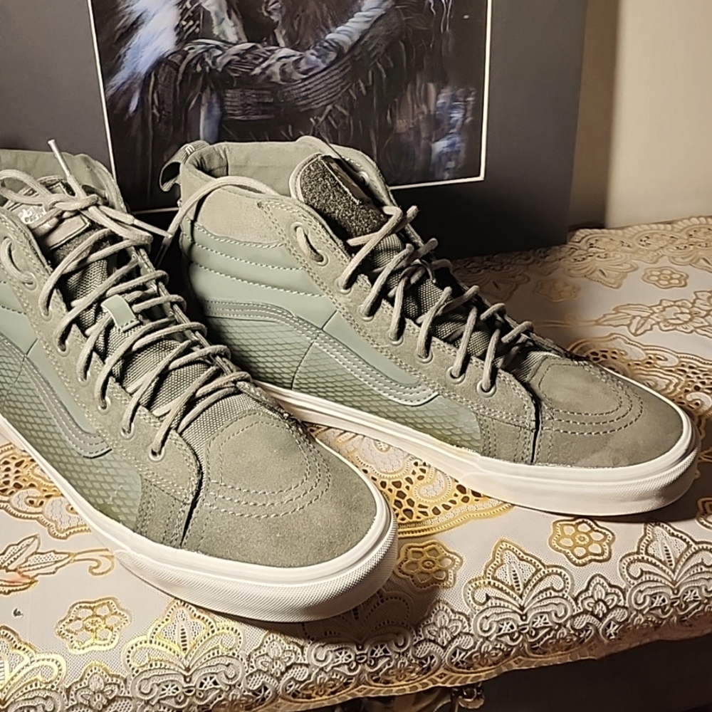 Green Vans hightops